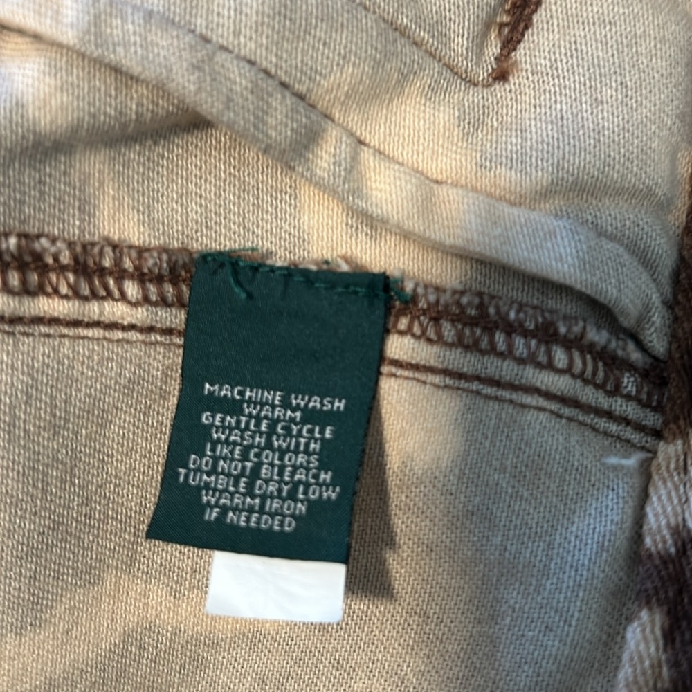 Lauren Jeans Co Women’s Animal Print Cotton Denim Jacket size large like new. - Picture 6 of 6